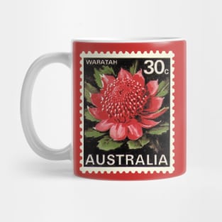 Waratah Australian Postage Stamp Mug